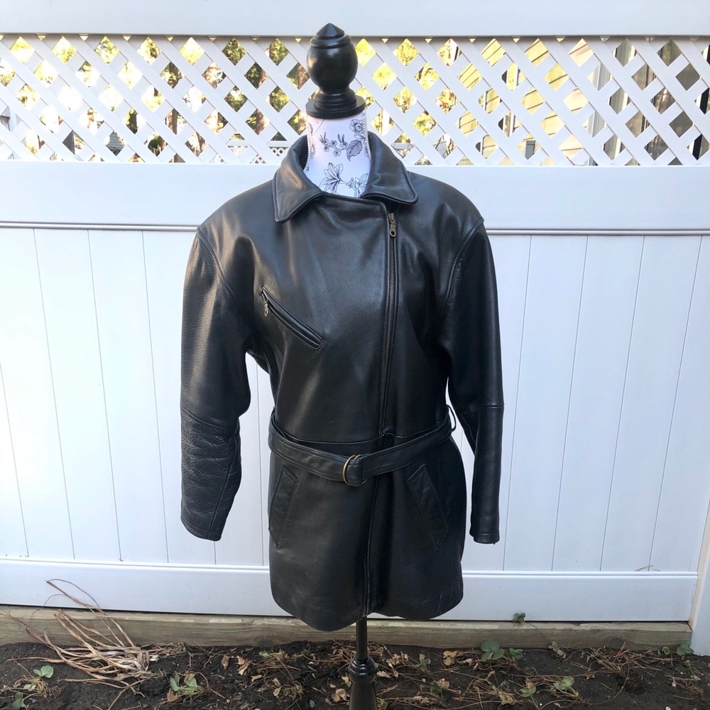 Tannery West Women’s Black Leather Lined Coat